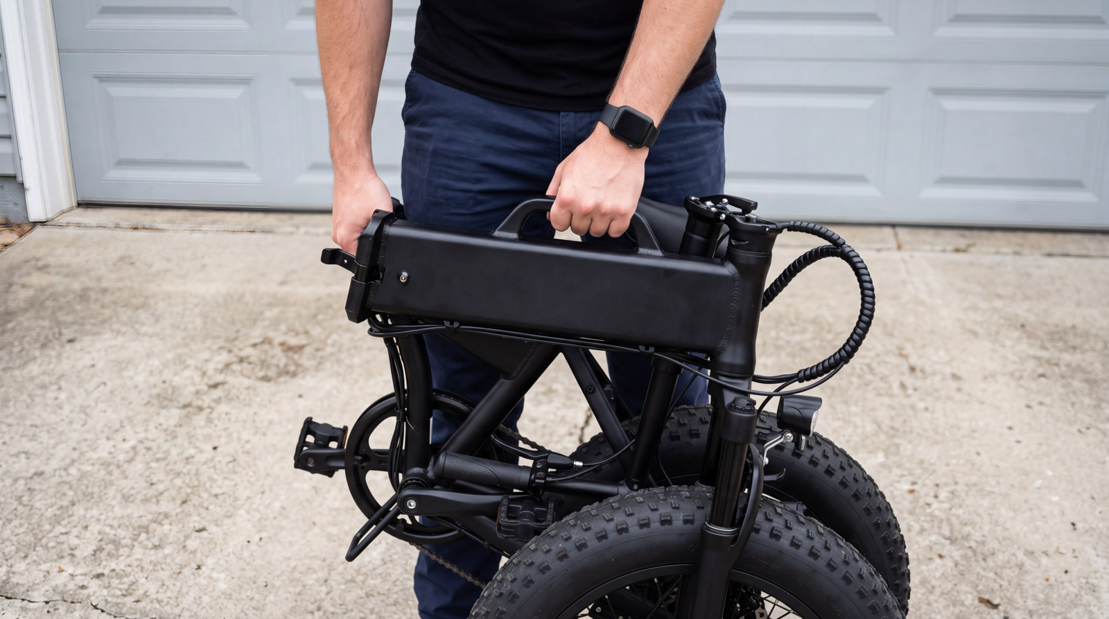 folding bike with bag