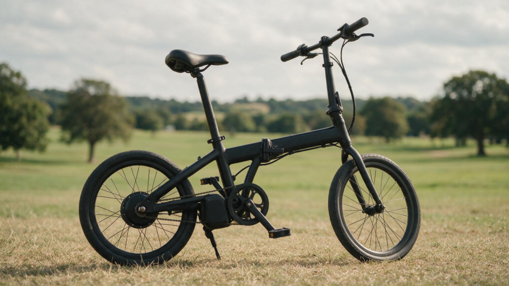 best folding bike electric — Decathlon budget e-bike on UK street