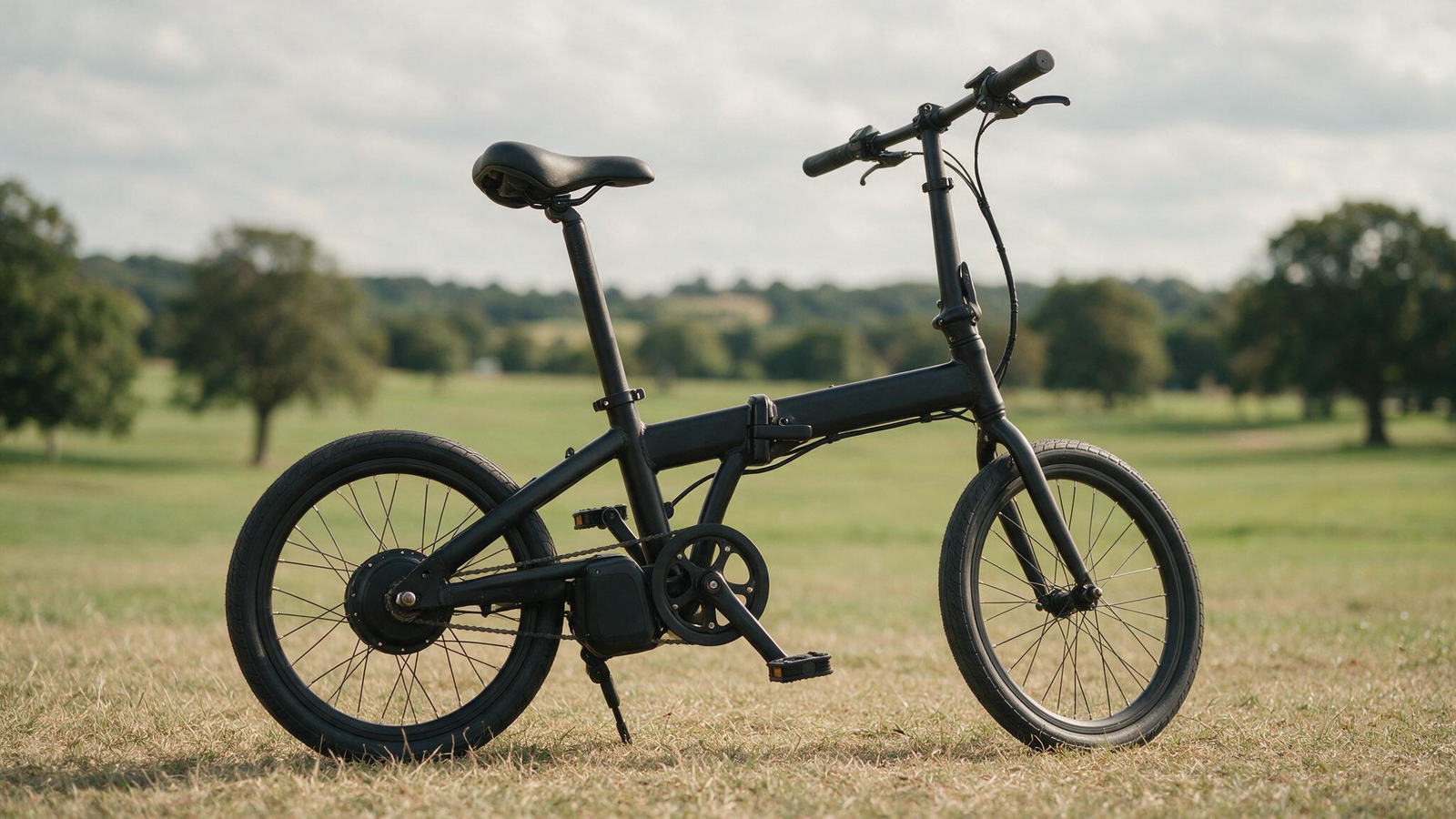 best folding bike electric — Decathlon budget e-bike on UK street